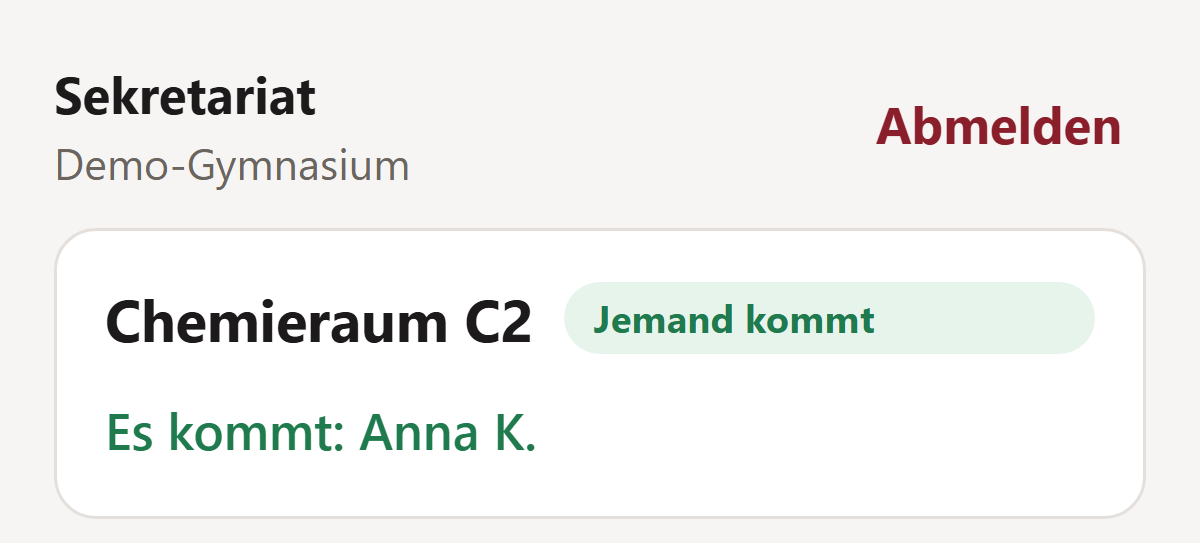 Sekretariat: Anna kommt